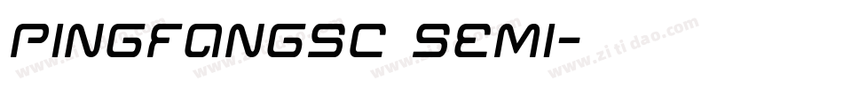 pingfangsc semi字体转换
